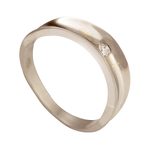 Love My Way | Wedding Ring | 18k White Gold - Click Image to Close